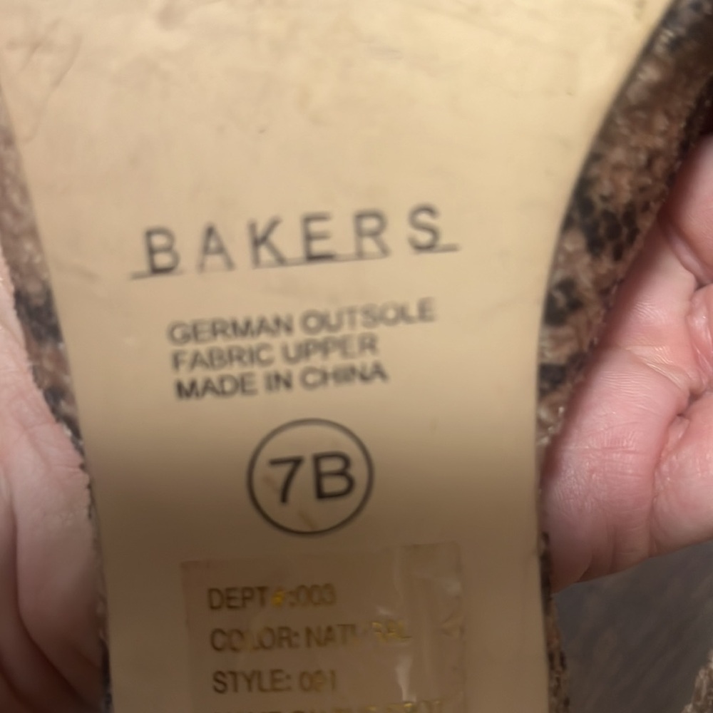 Faux Snakeskin Pumps by Bakers 7B - Picture 7 of 8